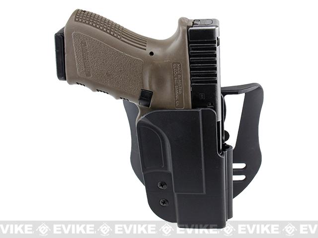 Blade-Tech Revolution Paddle Holster w/ Adjustable Belt Attachment (Model: Glock 19 / Black / Right Hand)