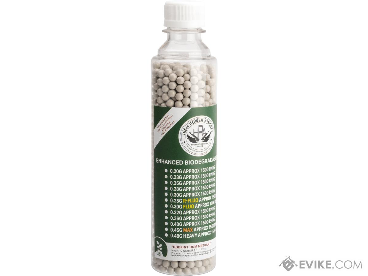 High Power Airsoft (HPA) US Lab Tested Precision Biodegradable 6mm Airsoft BBs (Model: .48g / 1500rds)