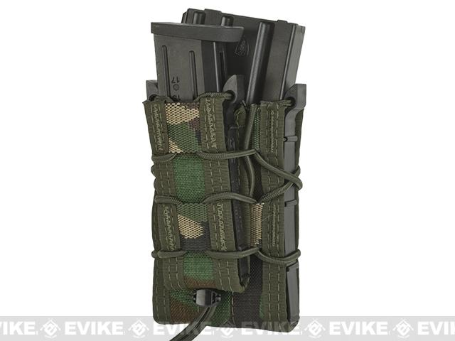 HSGI Double Decker TACO Modular Single Rifle and Pistol Magazine Pouch (Color: MOLLE / Woodland)