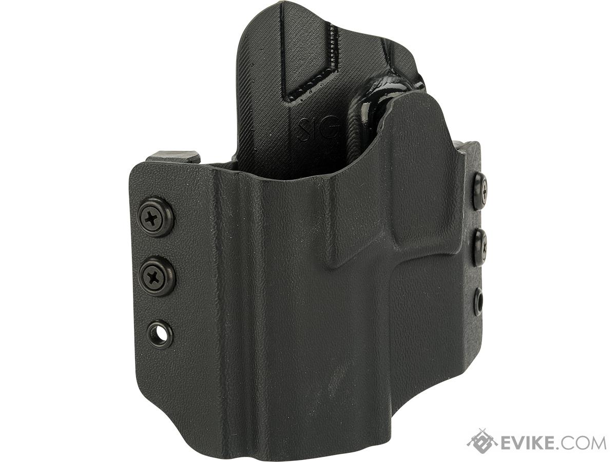 High Speed Gear Inc OWB Kydex Holster for SIG Pistols (Model: SIG P320 Compact / Left Hand / Black)