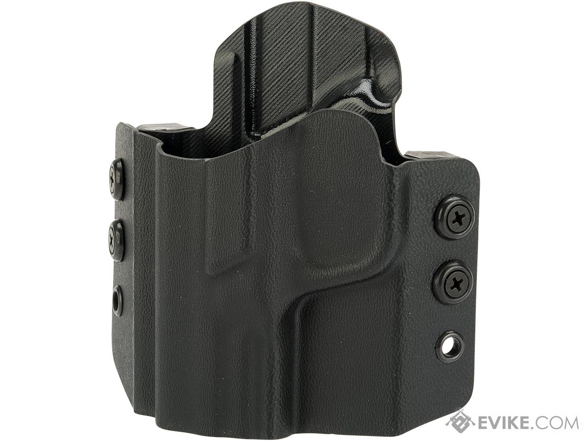 High Speed Gear Inc OWB Kydex Holster for S&W M&P Pistols (Model: M&P Compact 9mm and 40 cal / Left Hand / Black)