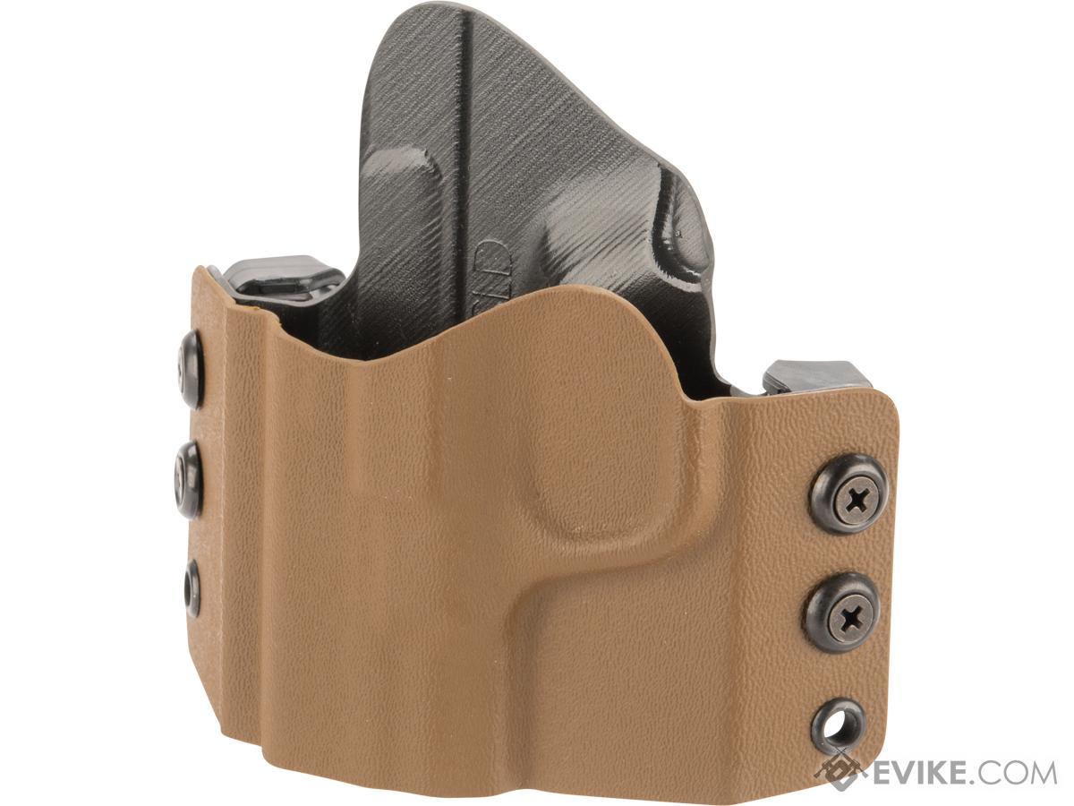 High Speed Gear Inc OWB Kydex Holster for S&W M&P Pistols (Model: M&P Shield 9mm / Left Hand / Coyote)