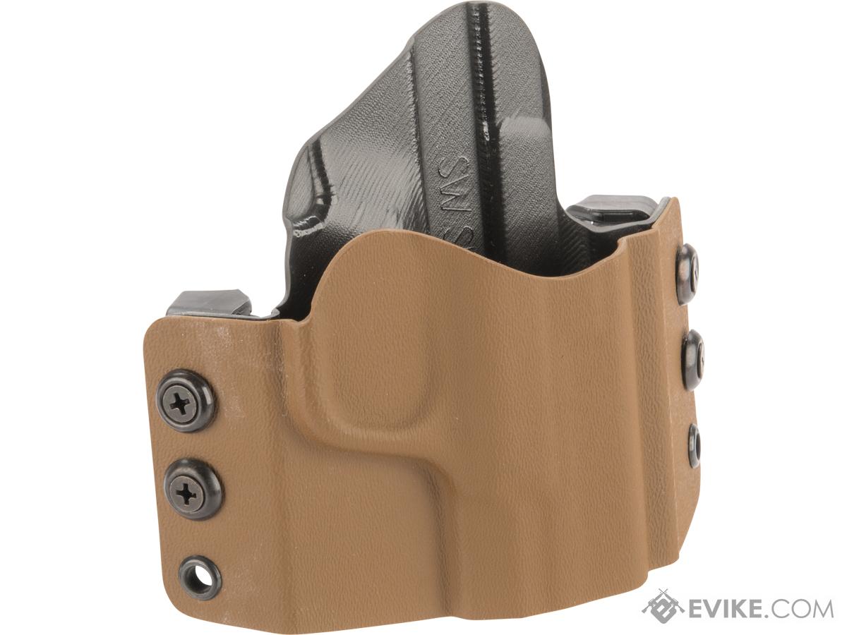 High Speed Gear Inc OWB Kydex Holster for S&W M&P Pistols (Model: M&P Shield 9mm / Right Hand / Coyote)