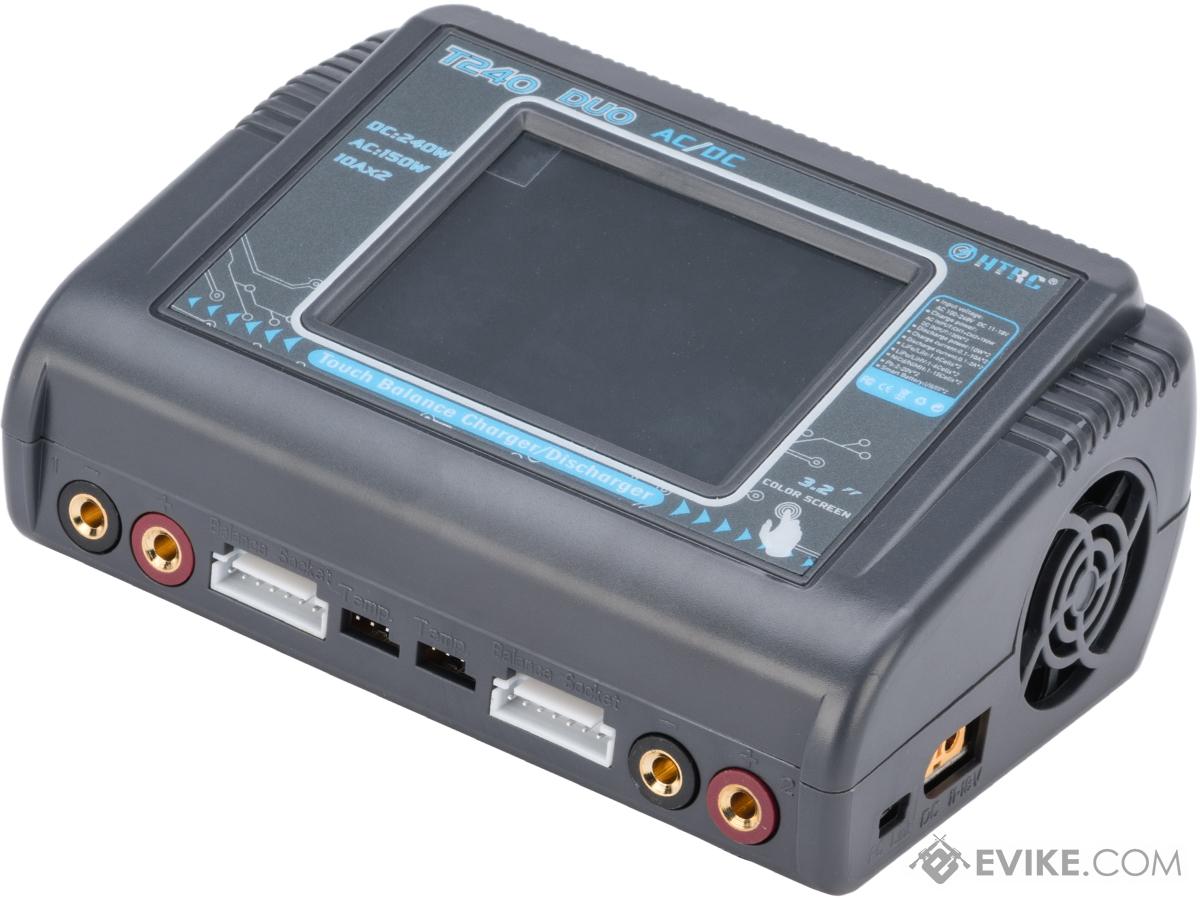 HTRC T240 DUO Touchscreen Dual Channel Multi-Function LiPo / Li-Ion / NiMH Smart Balance Charger