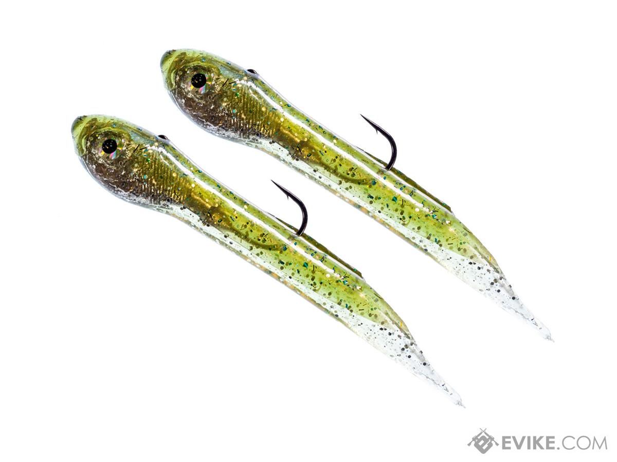 Hook Up Baits Bullet Handcrafted Soft Fishing Jigs (Color: Sardine Green / 4 / 1 oz)