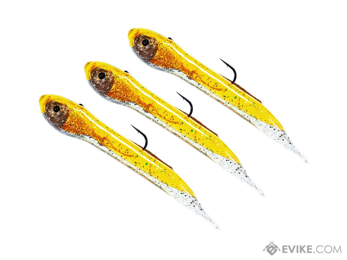 Hook Up Baits Handcrafted Soft Fishing Jigs (Color: Yellow White / 2 / 1/16 oz)