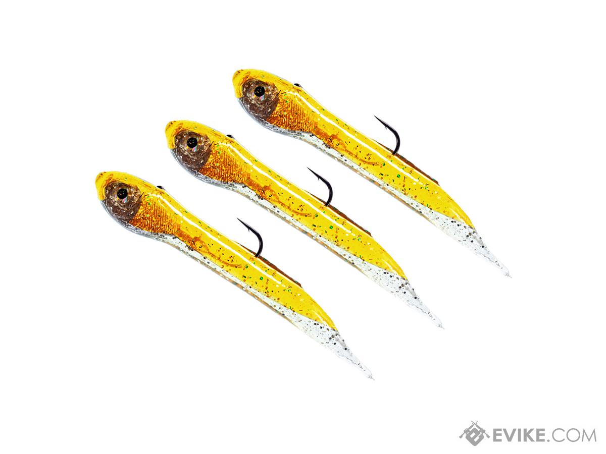 Hook Up Baits Handcrafted Soft Fishing Jigs (Color: Yellow White / 2 / 1/32 oz)