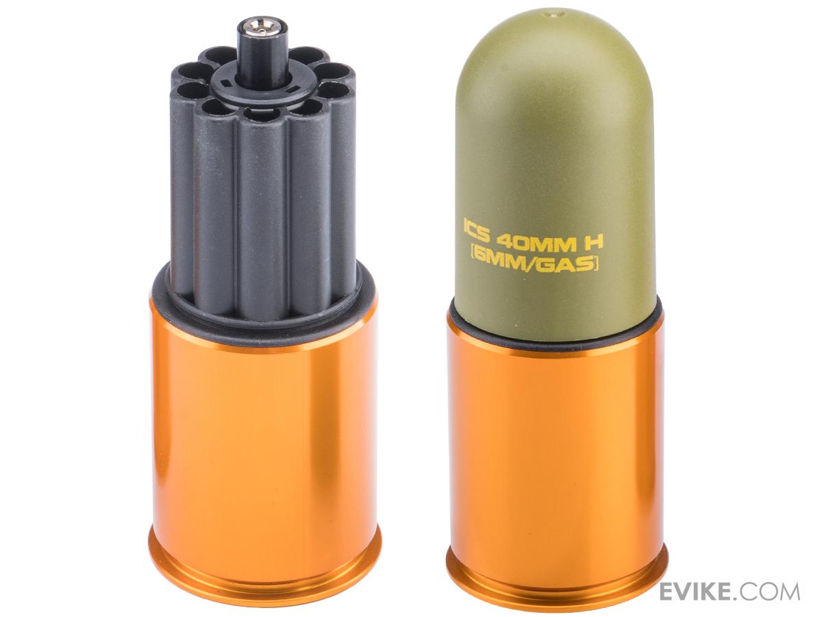 ICS High Speed 70rd 40mm Airsoft Gas Grenade Shell (Quantity Set of 2