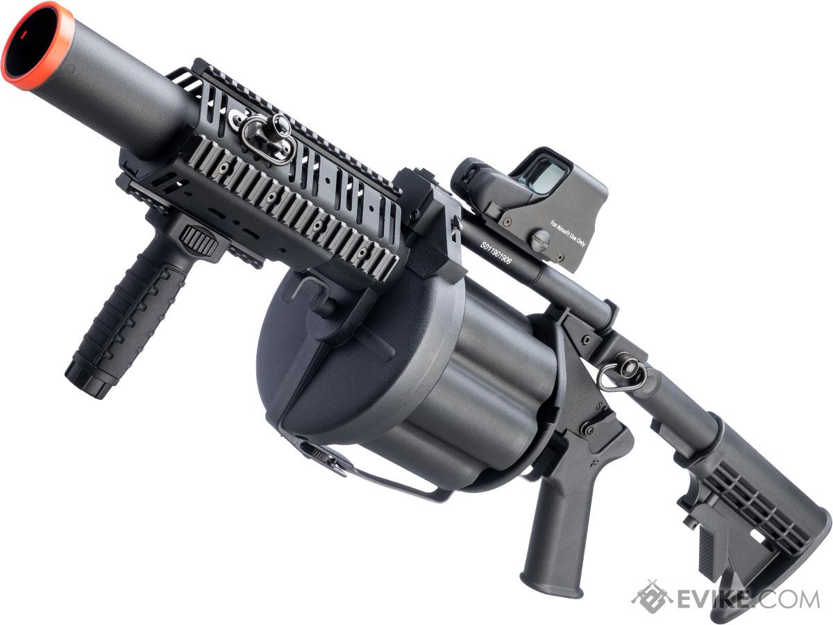ICS MGL Full Size Airsoft Revolver Grenade Launcher (Color: Black Gen.2)