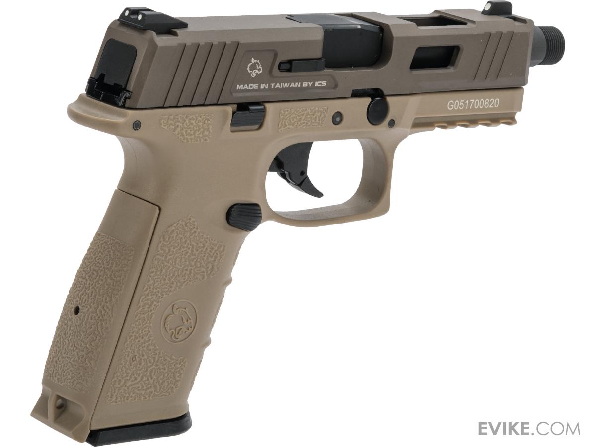 ICS BLEXFG Ambidextrous Airsoft Gas Blowback Pistol (Color Tan