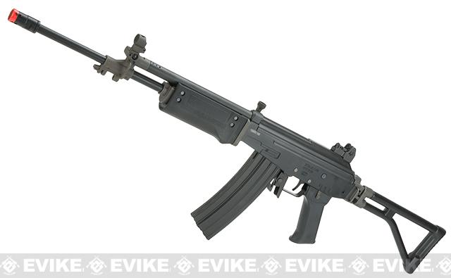 ICS Full Metal Galil ARM Airsoft AEG Rifle with Side Folding Stock (Model: Black)