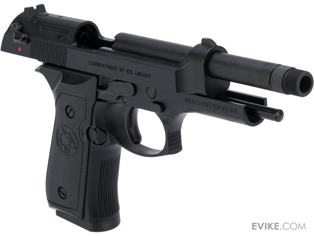 ICS BLE BM9 Gas Blowback Airsoft Pistol (Color Black), Airsoft Guns