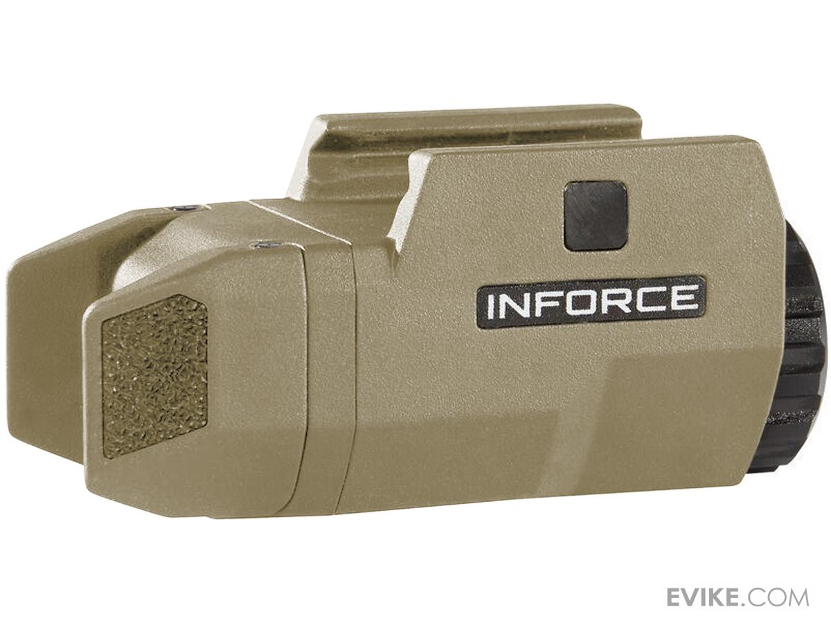 INFORCE APLc 200 Lumen Picatinny Rail Mounted Weapon Light for Pistols