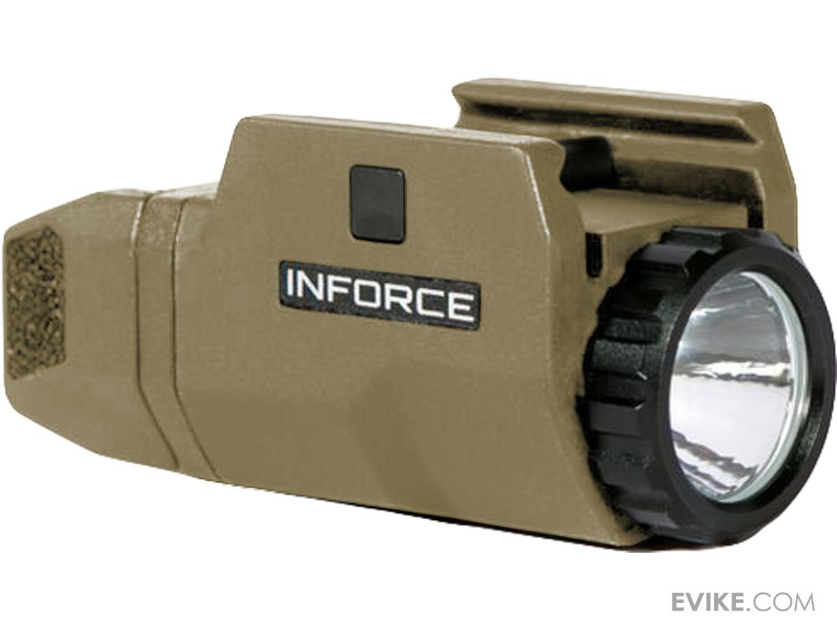INFORCE APLc 200 Lumen Picatinny Rail Mounted Weapon Light for Pistols