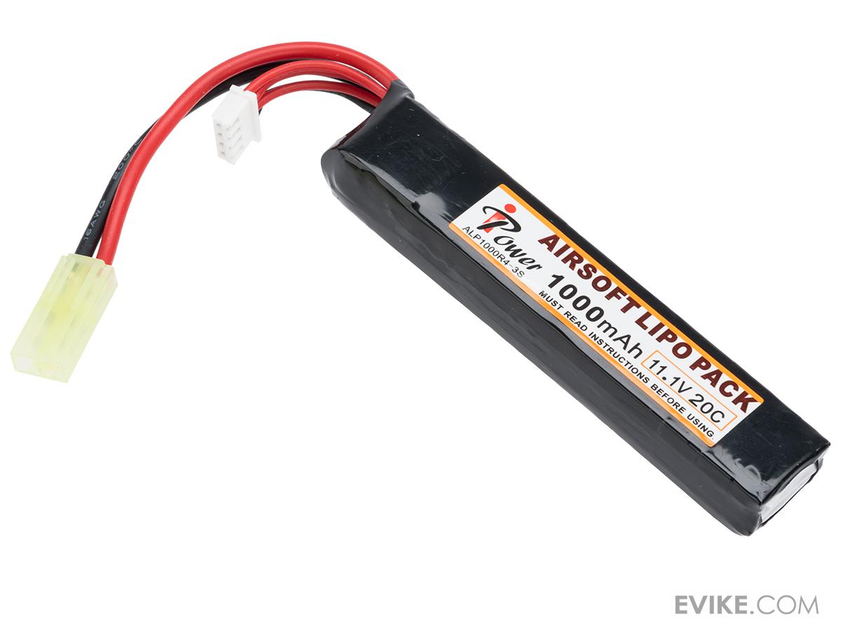 Intellect iPower 11.1v 1000mah 20c Airsoft Buffer Tube LiPo Battery