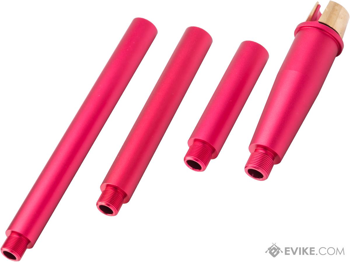 Tokyo Arms Multi-Length M4/M16 Outer Barrel Set  (Color: Red / Marui MWS M4)