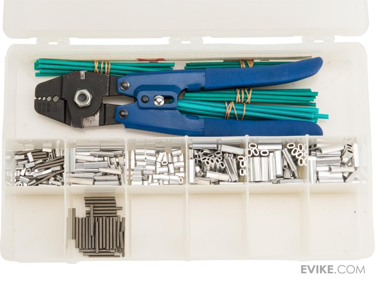 Izorline Crimp Kit w/ Crimping Tool & Assorted Chaffing Springs