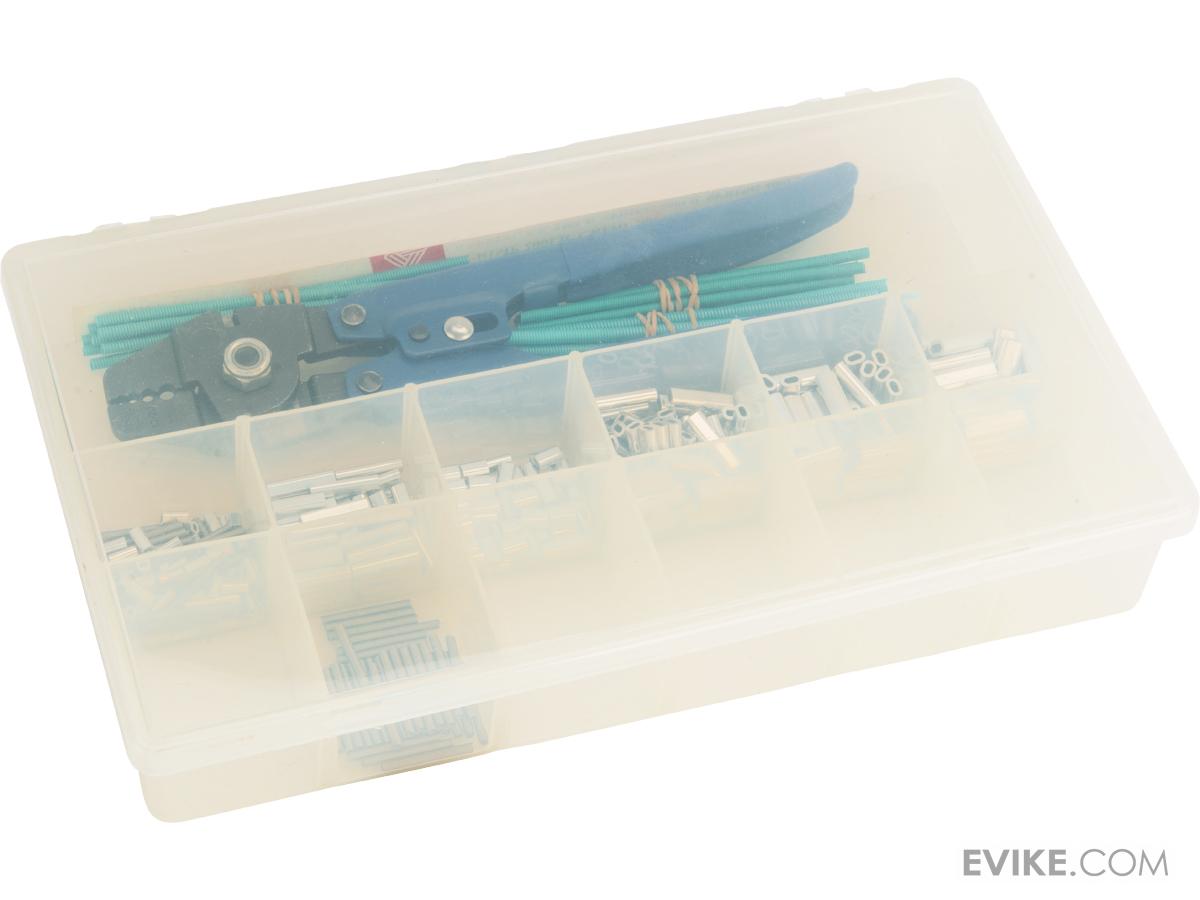 Izorline Crimp Kit w/ Crimping Tool & Assorted Chaffing Springs & Aluminum Crimps, MORE, Fishing