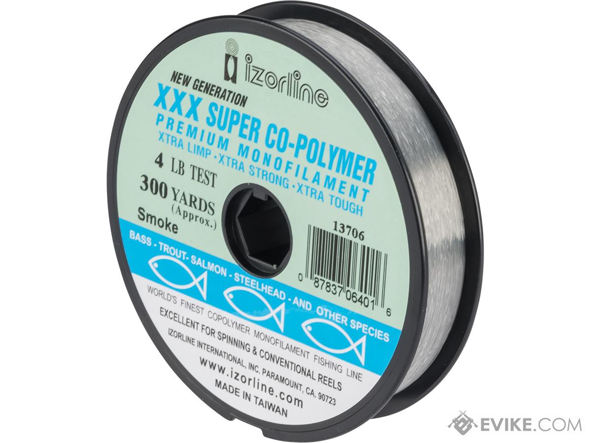 Izorline XXX Super Co-Polymer Premium Monofilament Fishing Line (Color: Smoke / 4lb / 300yd)