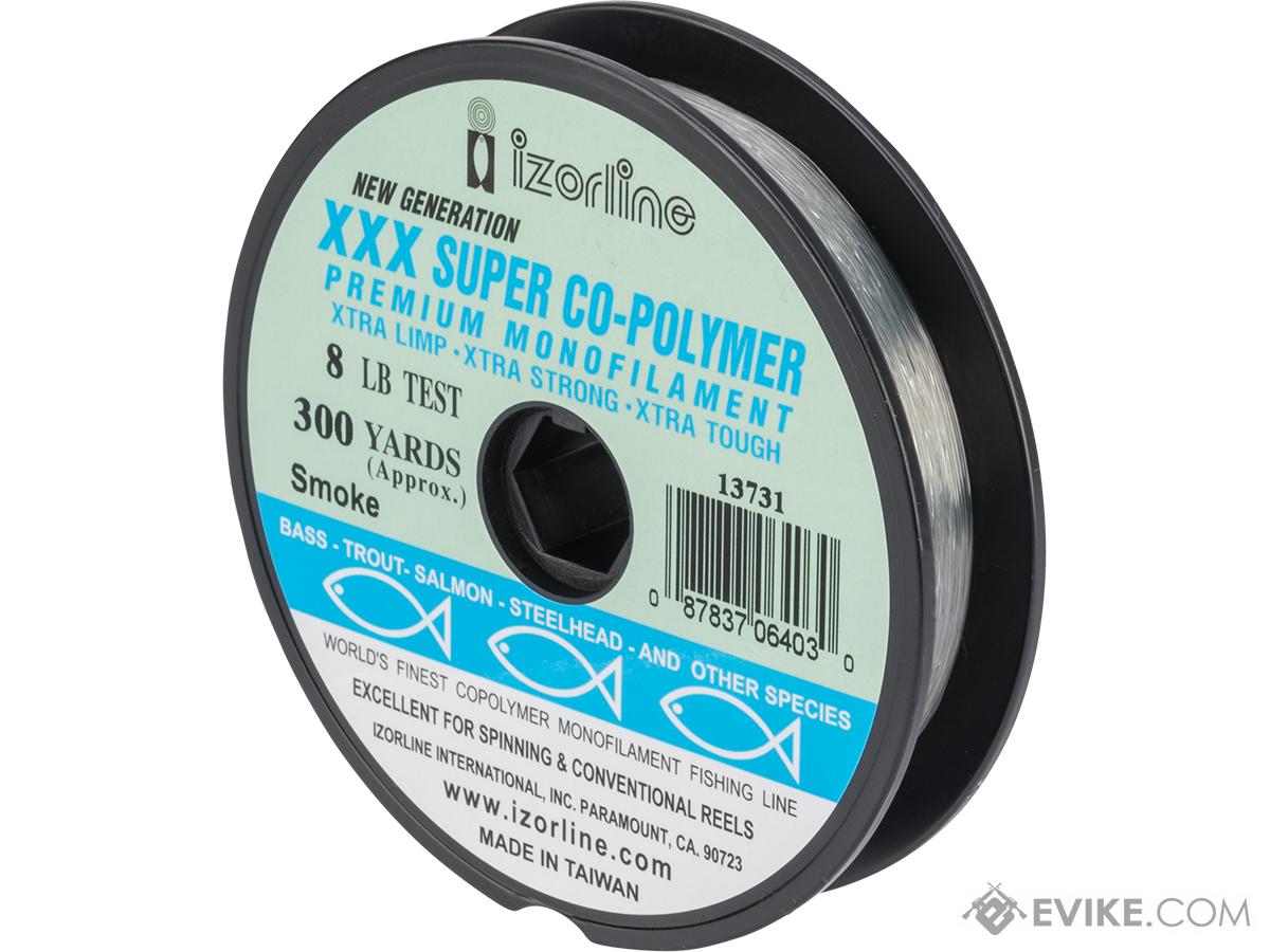 Izorline XXX Super Co-Polymer Premium Monofilament Fishing Line (Color:  Smoke / 8lb / 300yd)