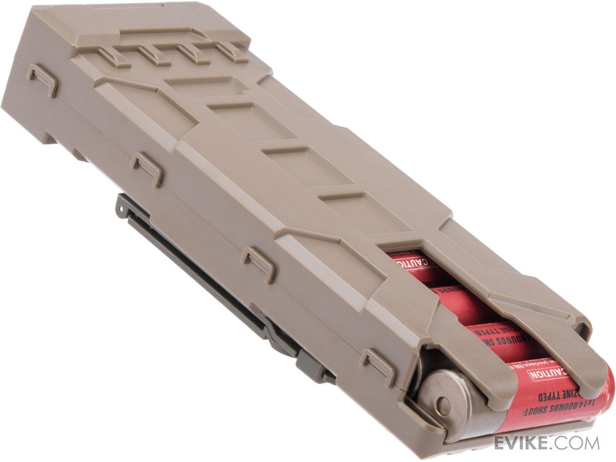 JAG Arms 10 Round MOLLE Polymer Shotgun Shell Carrier (Color Tan