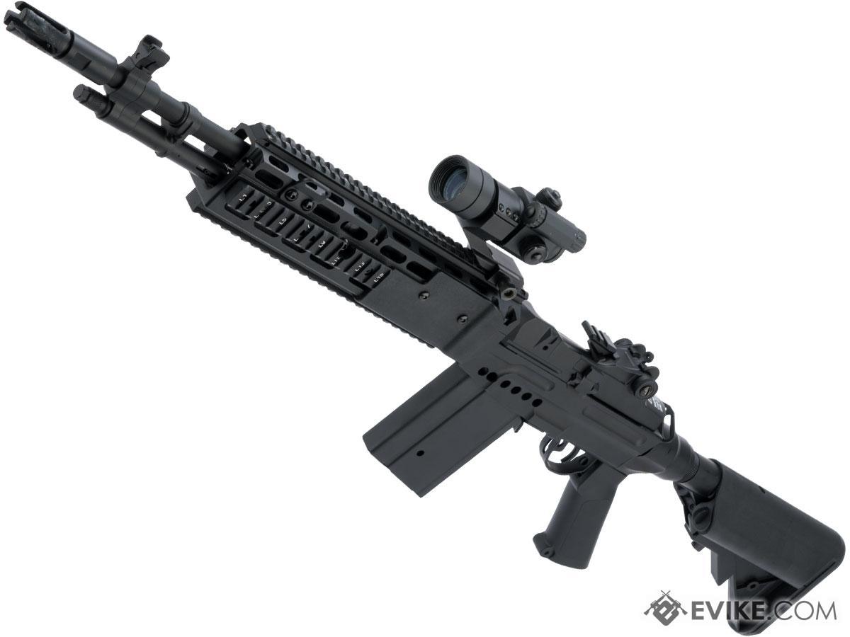 Echo1 M14 Combat Master EBR Designated Marksman Rifle Airsoft AEG (Color: Black)