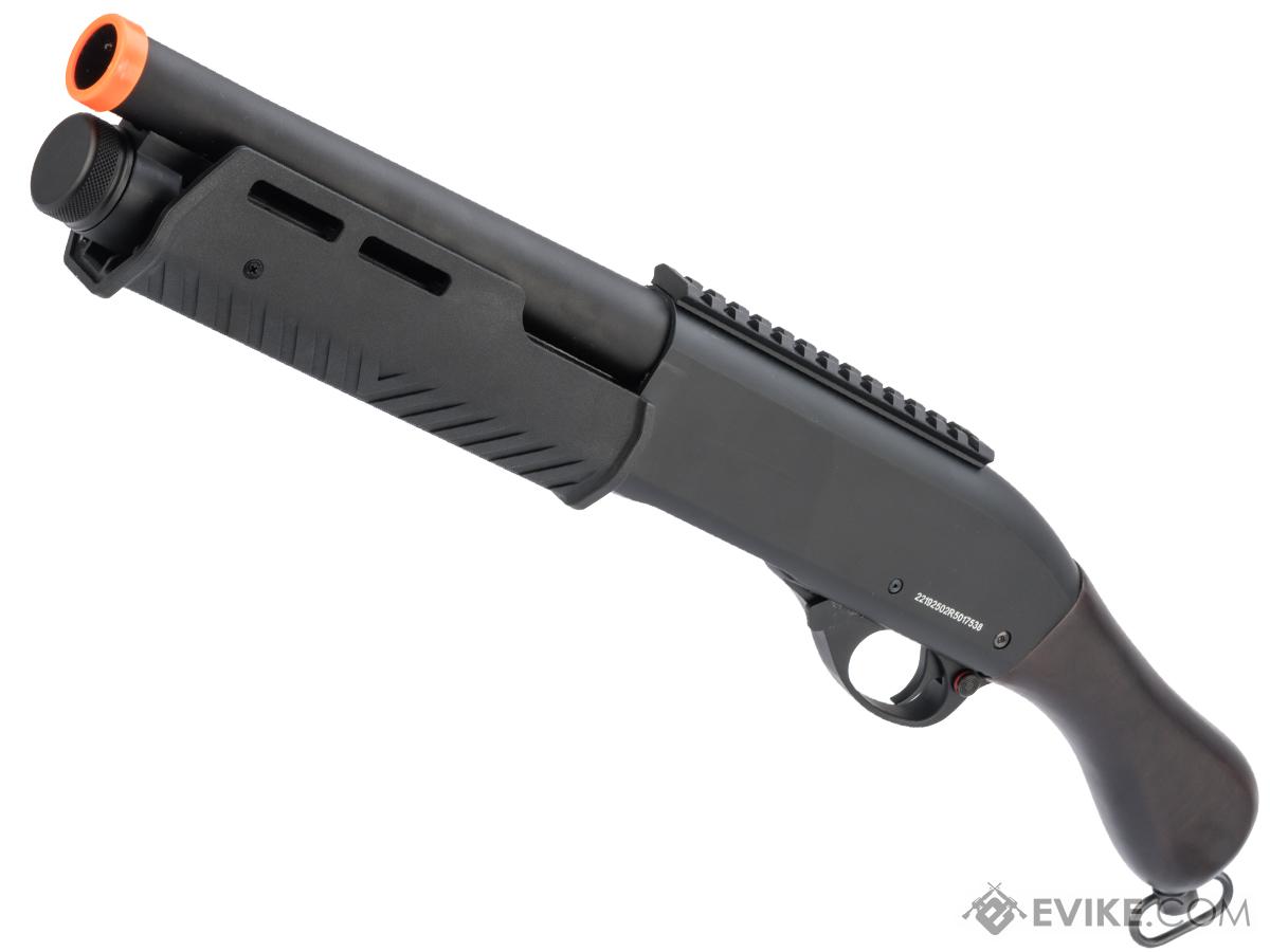 Echo 1 Scattergun Gas Powered Pump Action Airsoft Shotgun (Model: Reaper / Black)