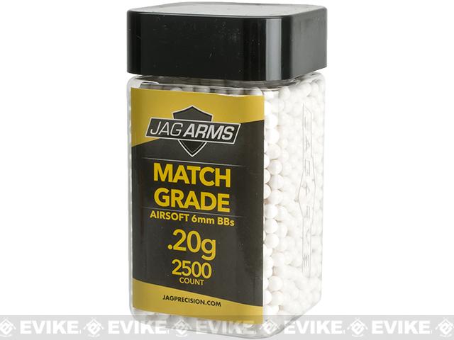 JAG Armament Match Grade 6mm Airsoft BBs (Weight: 0.20g / 2500 Rounds / White)
