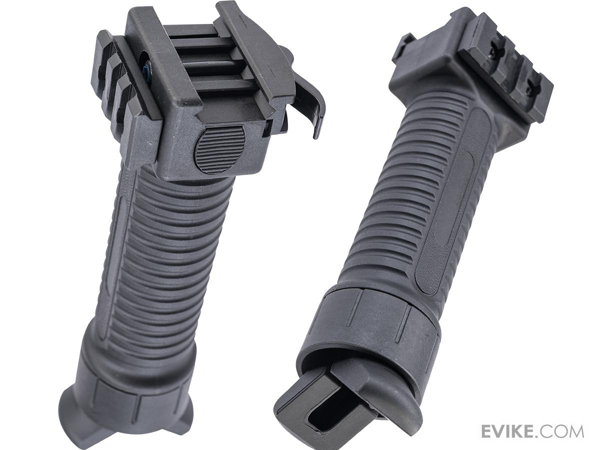 JE Machine Quick Detach Vertical Support Tactical Bi-Pod Grip