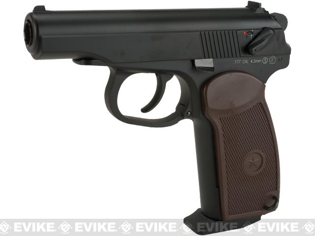 KWC CO2 Powered Russian Makarov PM Blowback 4.5mm Air Pistol (Color: Black)