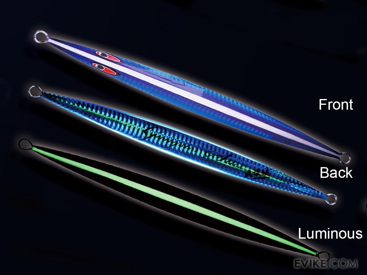 Jigging Master Gangster Jig Tri-Facet Laser / Anodized Luminous Iron Jig (Model: 250g / Luminous Blue Green)