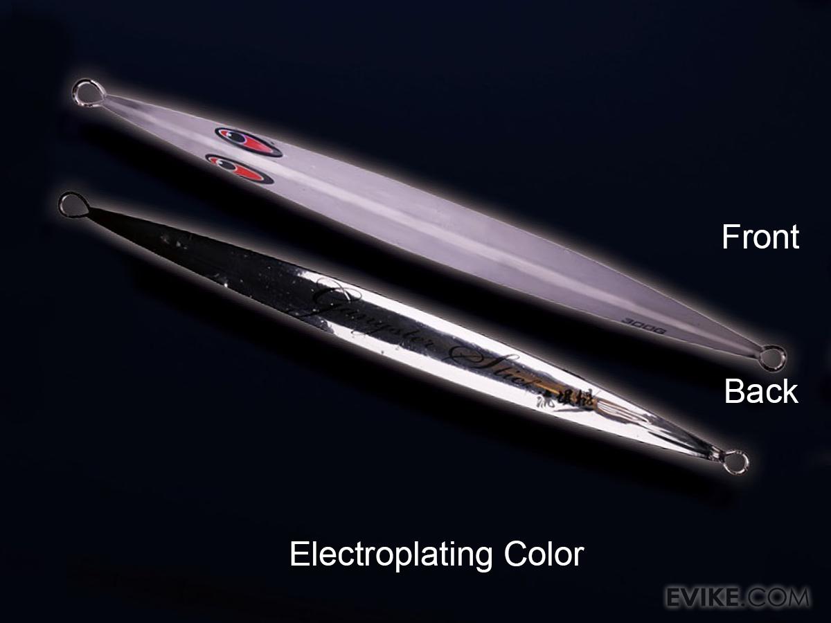 Jigging Master Gangster Jig Tri-Facet Laser / Anodized Electroplated Iron Jig (Model: 250g / Electroplated Silver)