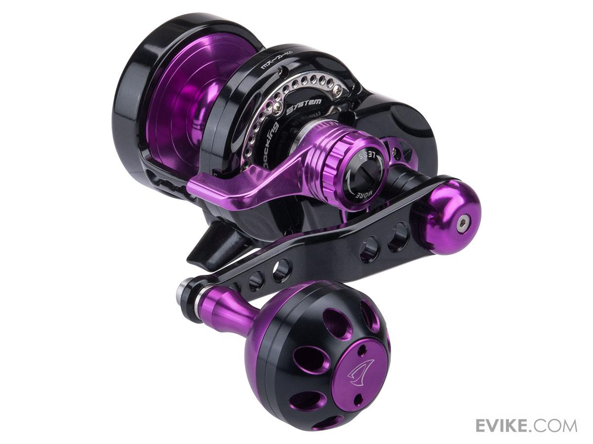 Jigging Master Monster Game High Speed Fishing Reel (Color: Black-Purple / PE2 / Right Hand)