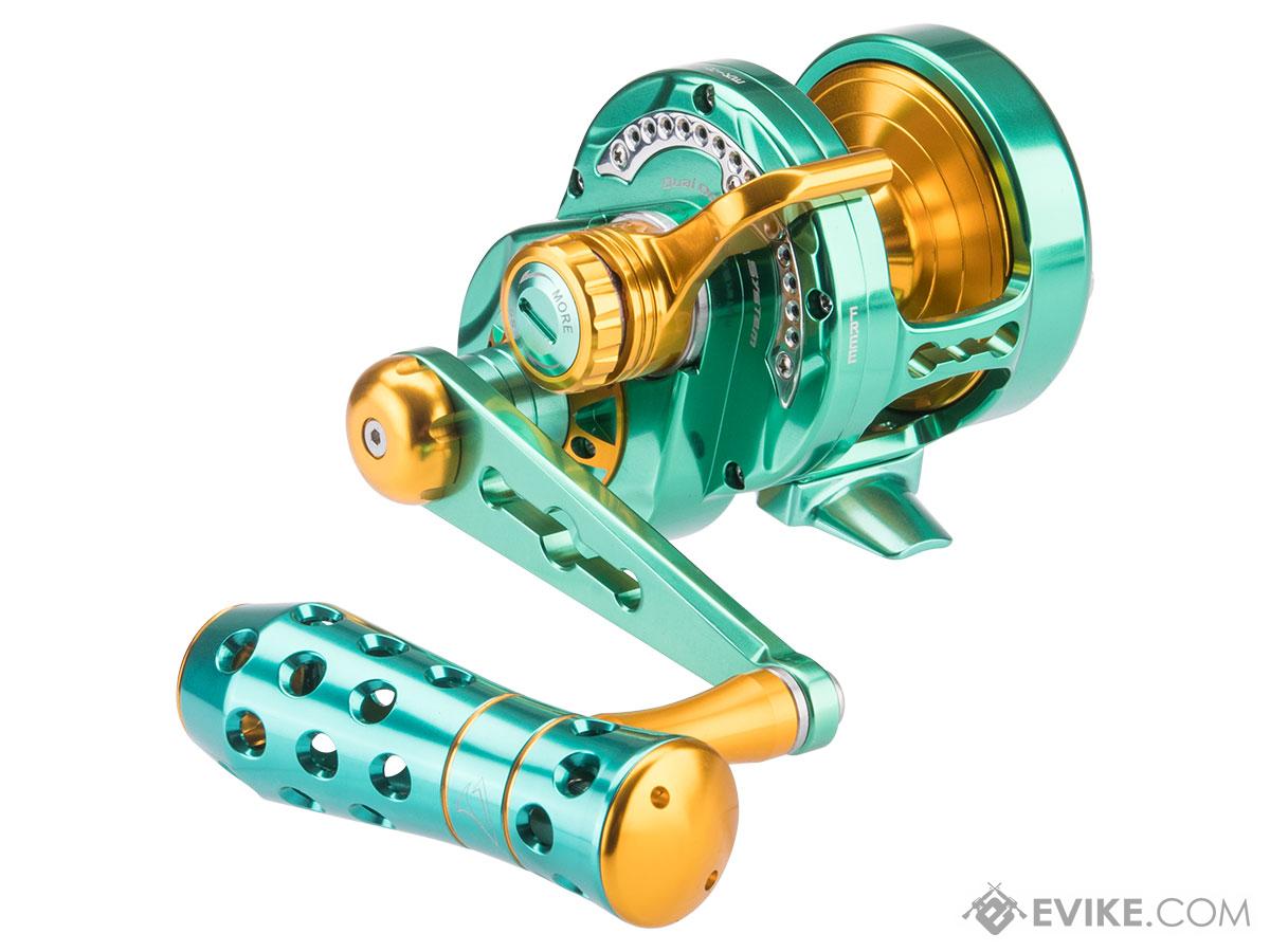 Jigging Master Monster Game High Speed Fishing Reel (Color: Green-Gold / PE3 / Left Hand)