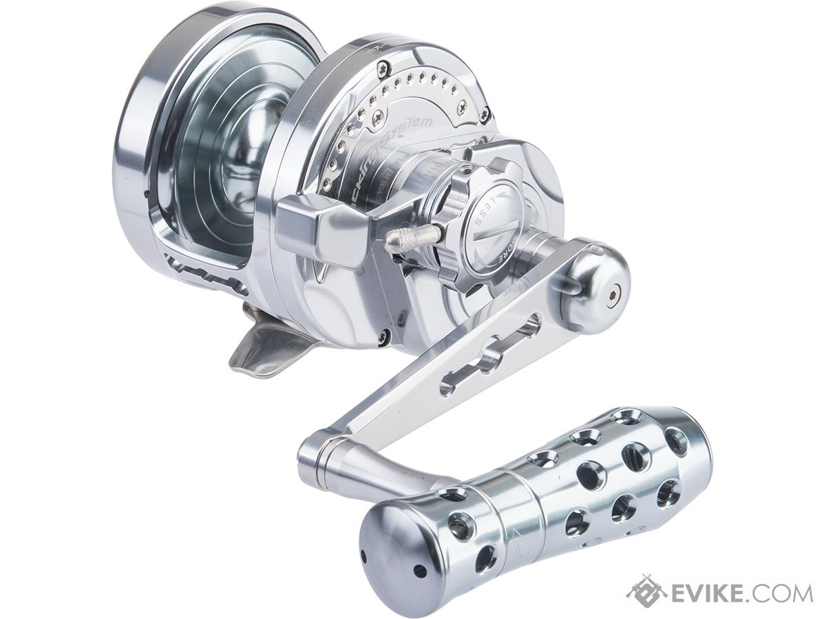 Jigging Master Monster Game High Speed Fishing Reel w/ Turbo Knob (Color:  Grey / PE5 / Right Hand)