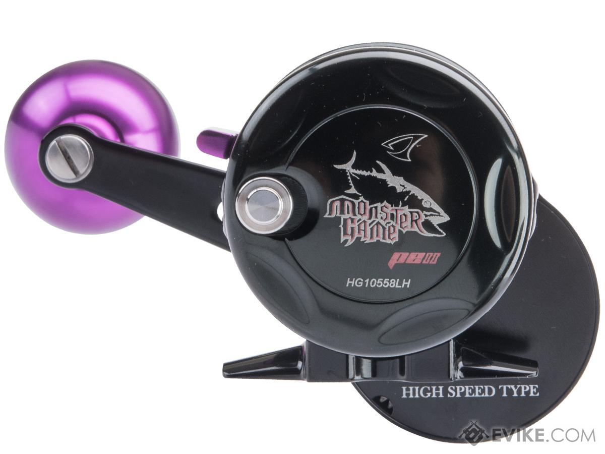 Jigging Master Monster Game High Speed Fishing Reel w/ Turbo Knob (Color:  Black-Purple / PE2 / Left Hand), MORE, Fishing, Reels -  Airsoft  Superstore