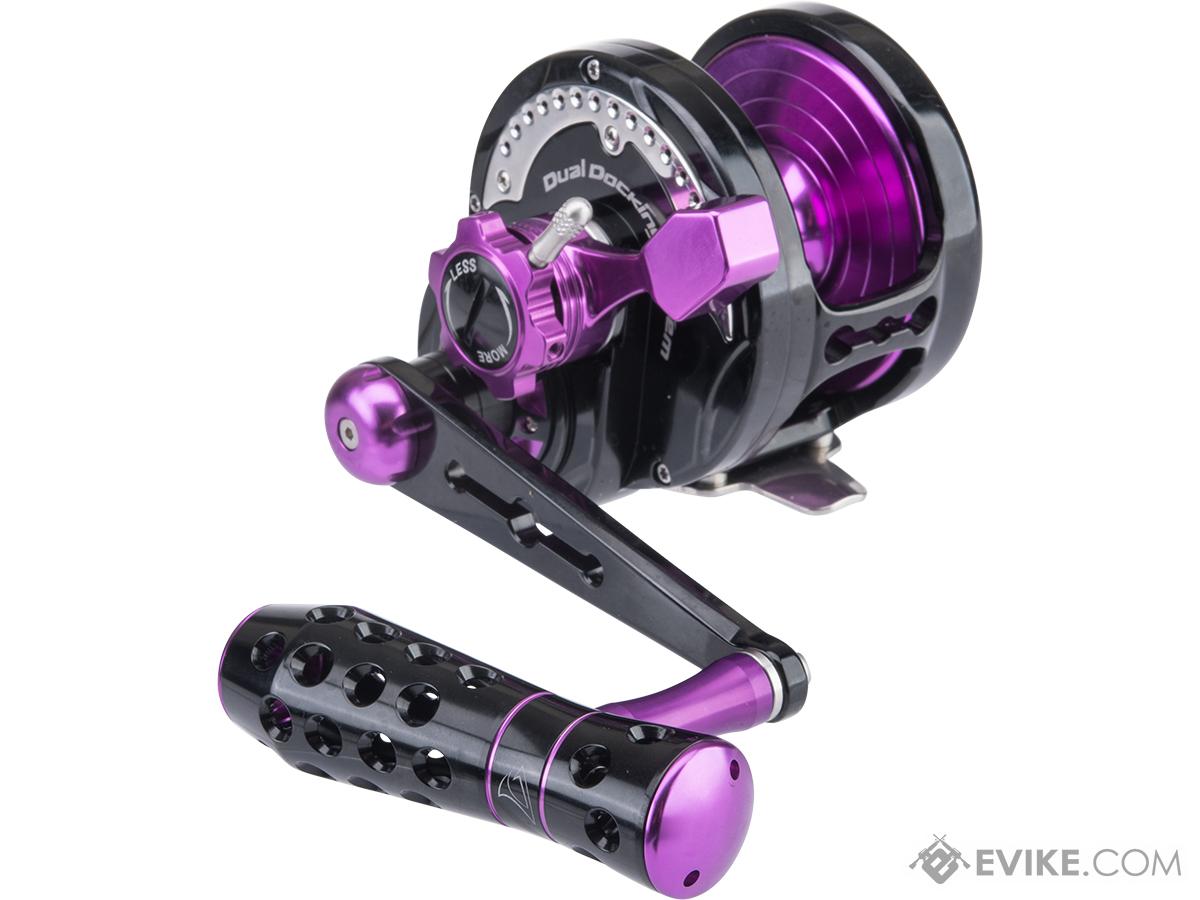 Jigging Master Monster Game High Speed Fishing Reel w/ Turbo Knob (Color:  Black-Purple / PE7 / Left Hand), MORE, Fishing, Reels -  Airsoft  Superstore