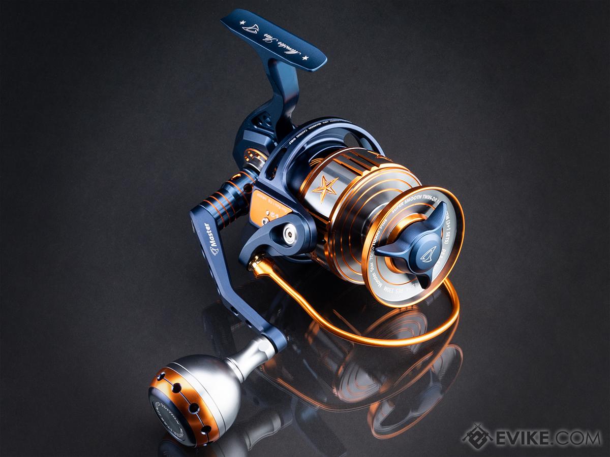 Jigging Master Monster Star Spinning Fishing Reel (Color: Navy  Blue-Titanium Gold / 7000XH/10000+), MORE, Fishing, Reels -   Airsoft Superstore