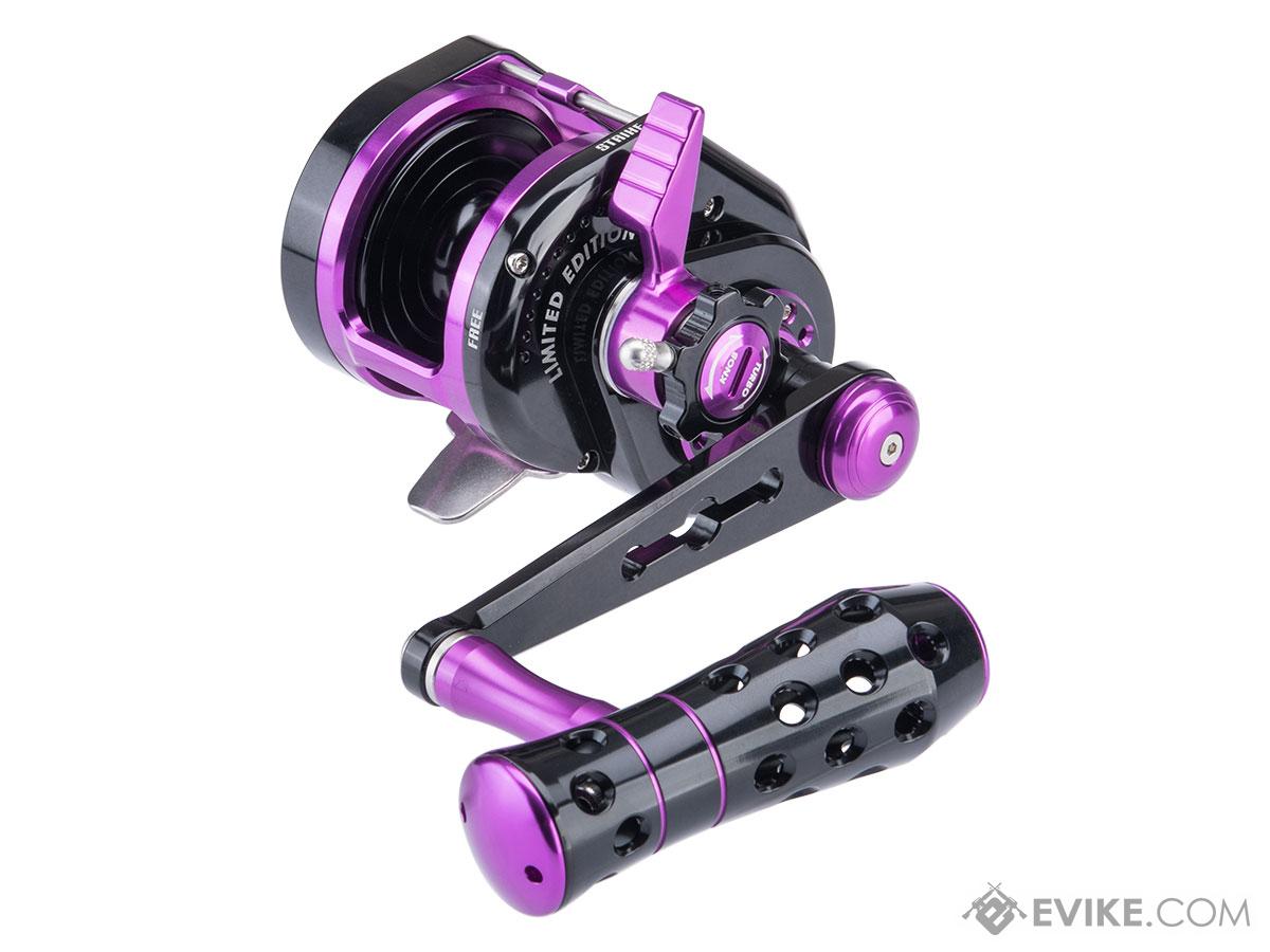 Jigging Master VIP Limited Edition Wiki Violent Slow Lever Wind Fishing Reel w/ Automatic Line Guide (Model: 1500XH / Right Hand / Black / Purple)