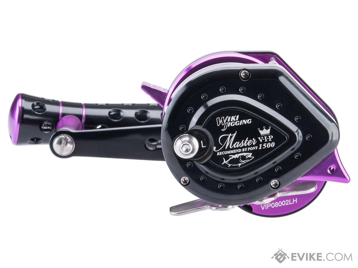 Jigging Master VIP Limited Edition Wiki Violent Slow Lever Wind Fishing Reel  w/ Automatic Line Guide (Model: 1500XH / Left Hand / Black / Purple), MORE,  Fishing, Reels -  Airsoft Superstore