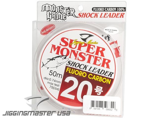Jigging Master Super Monster 100% Fluorocarbon leader 50M (Test: 75 Lbs)