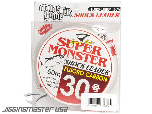 Jigging Master Super Monster 100% Fluorocarbon leader 50M (Test: 105 Lbs)