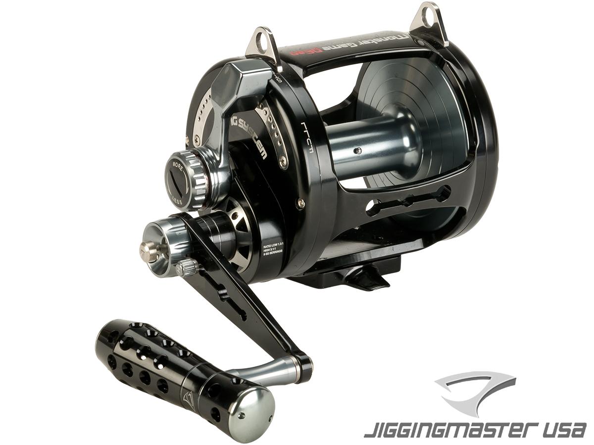 Jigging Master PE20 2-Speed Monster Game Fishing / Trolling Reel (Color: Black / Gray)