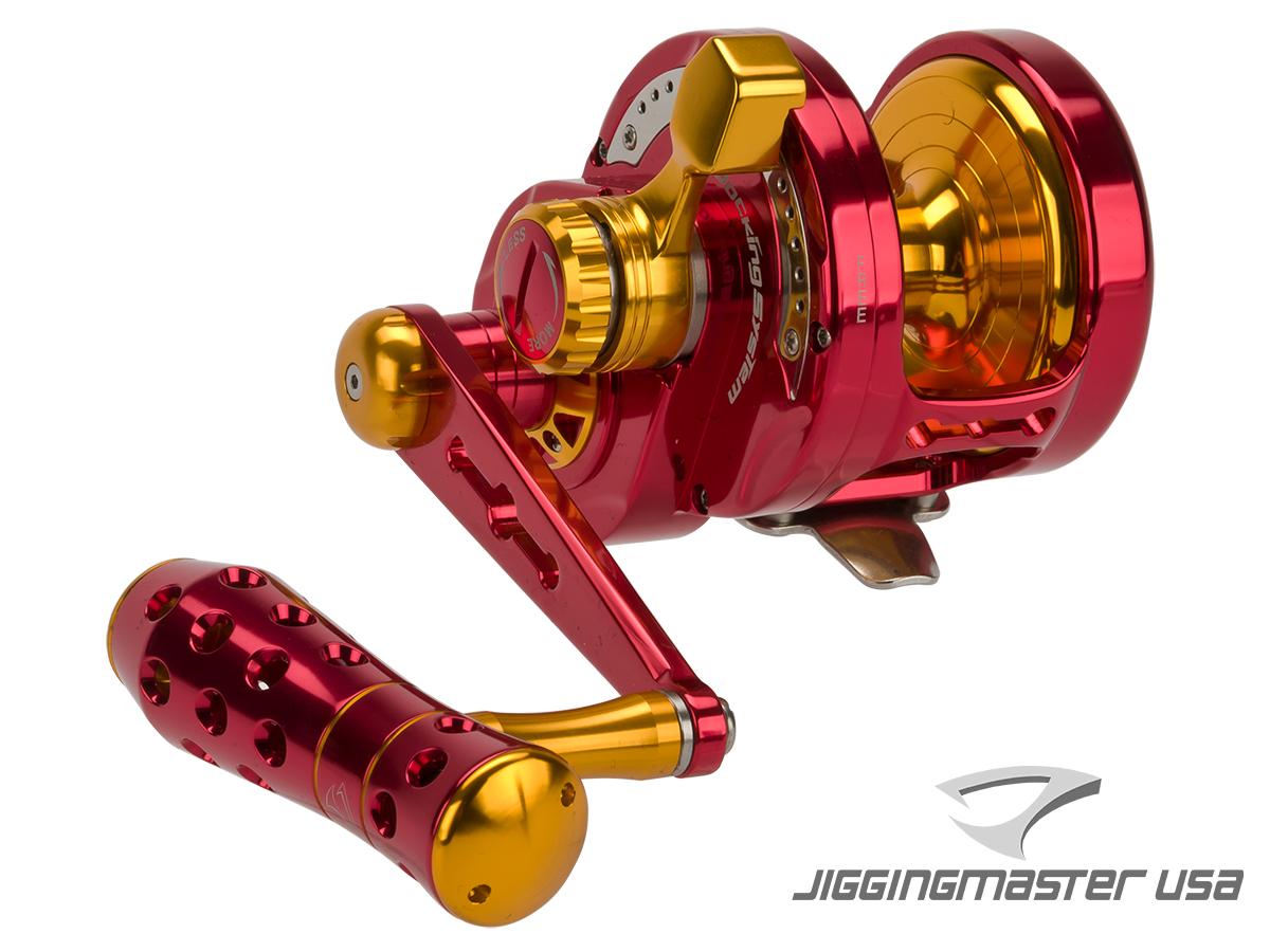Jigging Master Monster Game High Speed Fishing Reel (Color: Red-Gold / PE5 / Left Hand)