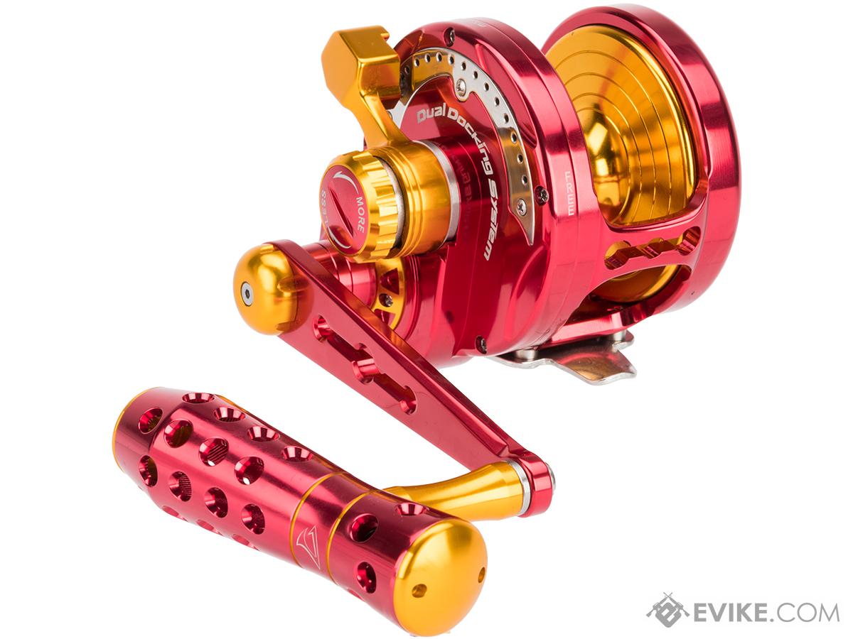 Jigging Master Monster Game High Speed Fishing Reel (Color: Red-Gold / PE7 / Left Hand)