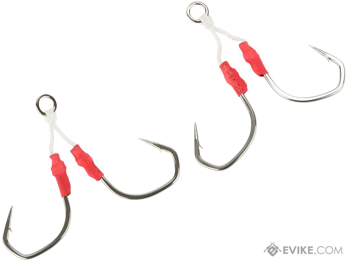 Jigging Master Violent Slow Jigging Hooks - 4 hooks (Size: Large Tied)