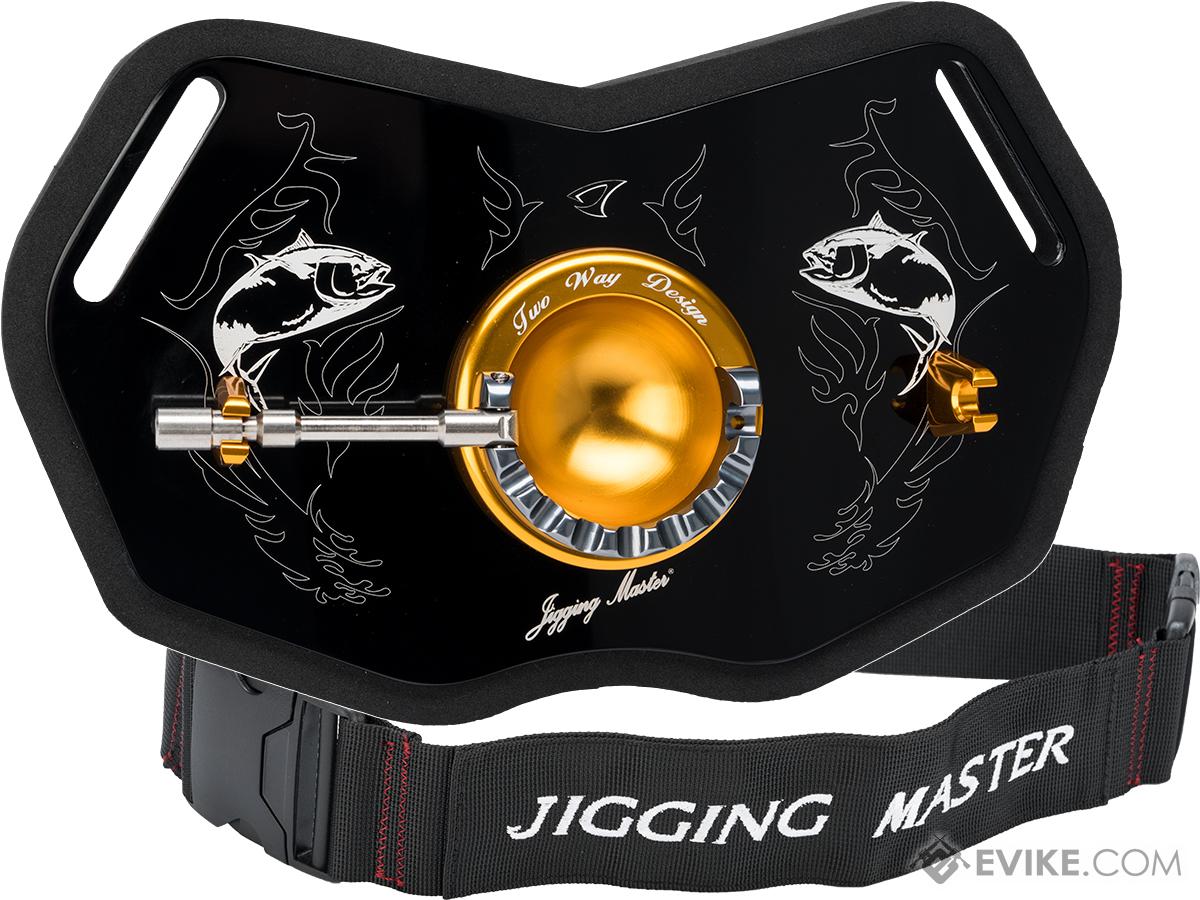 Jigging Master Patented Two Way 2012 Gimbal Plate (Model: Right Hand Black / Gold)