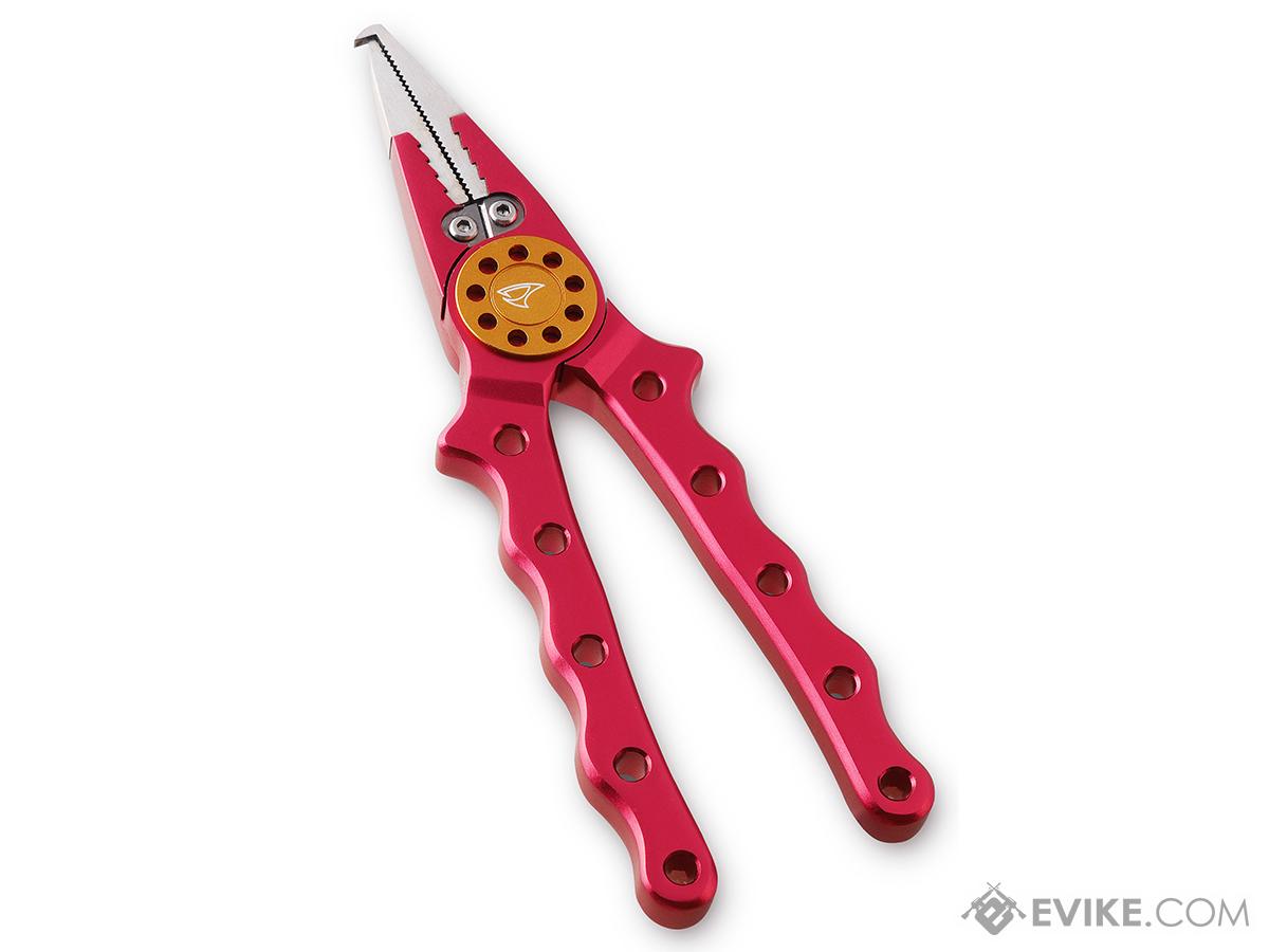 Jigging Master Professional Fishing Pliers (Color: Red / Gold)