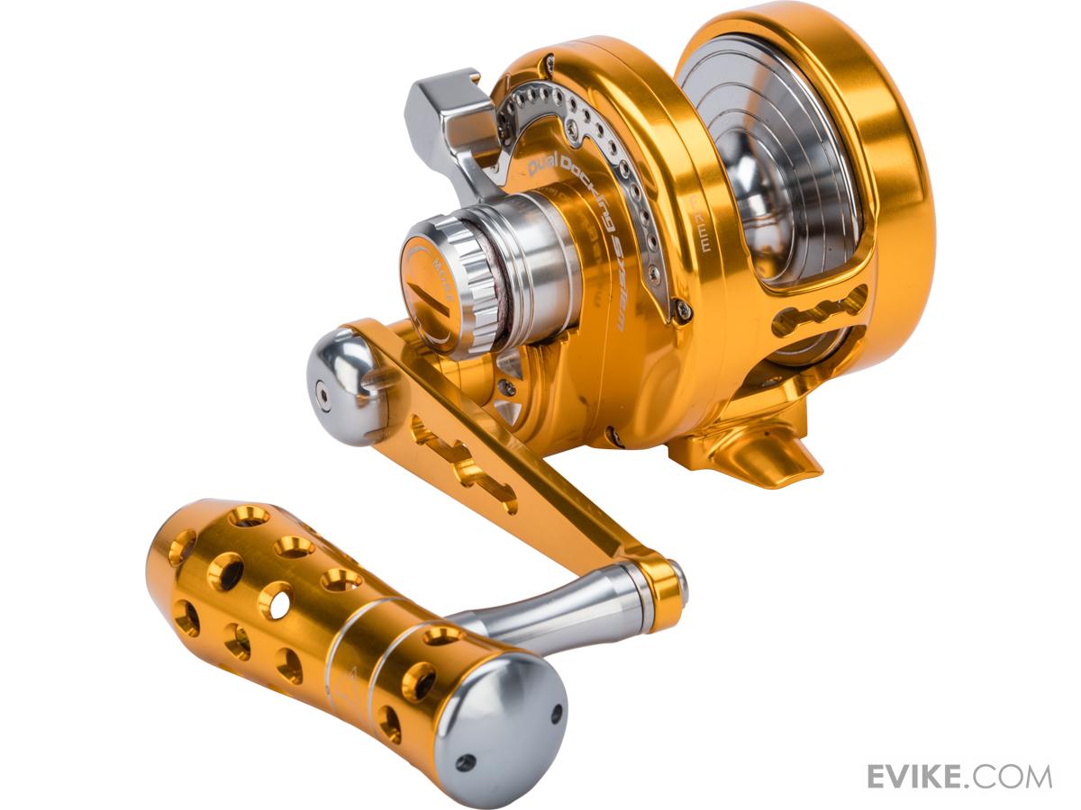 Jigging Master Power Spell Fishing Reel (Color: Gold-Grey / PE4 / Left Hand)