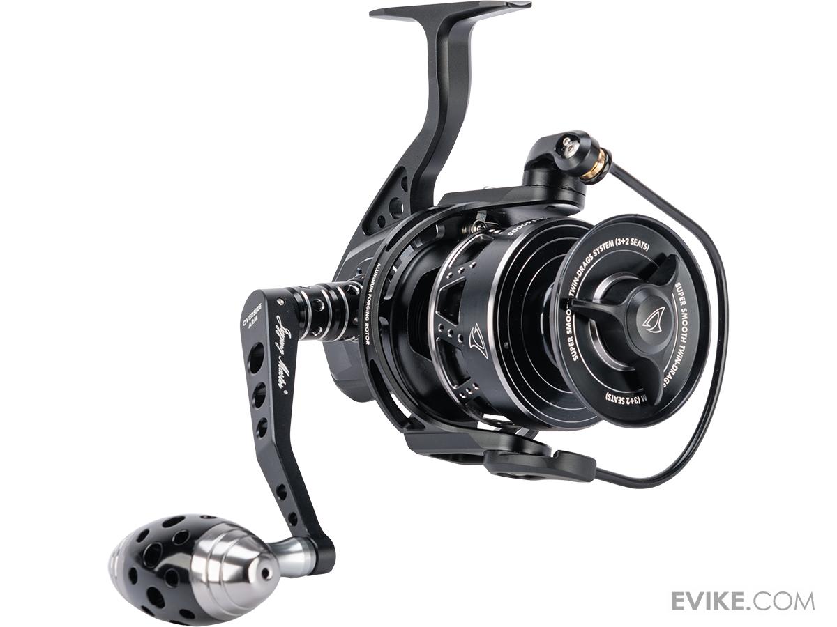 Jigging Master Monster Game Spinning Fishing Reel (Model: 8000XH-16000S / Black-Grey)